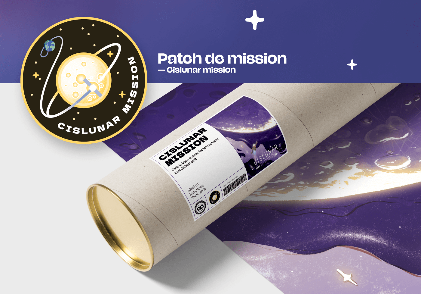 Mission Cislunar | Patch + Rouleau