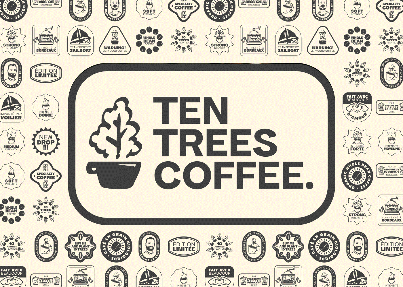 Ten Trees Coffee | Animation stickers Ten Trees Coffee | Animation stickers