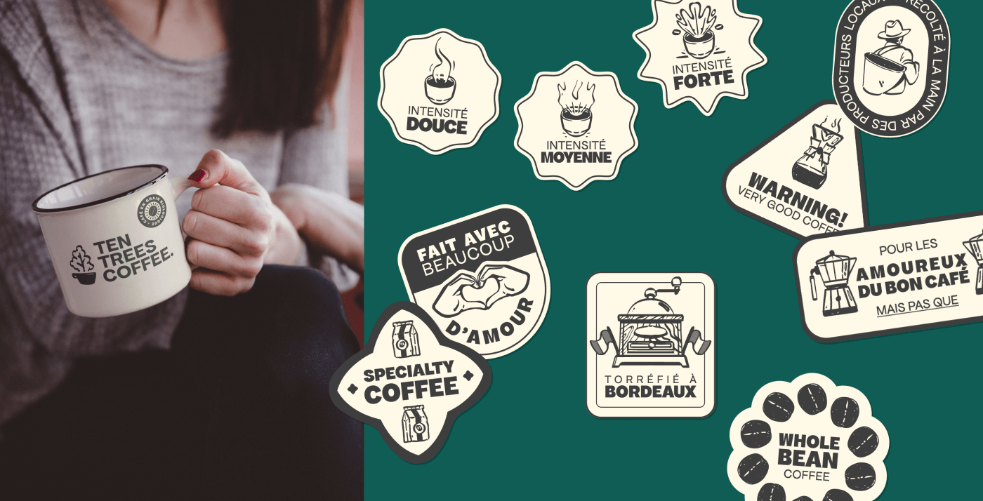 Ten Trees Coffee | Présentation des stickers Ten Trees Coffee | Présentation des stickers